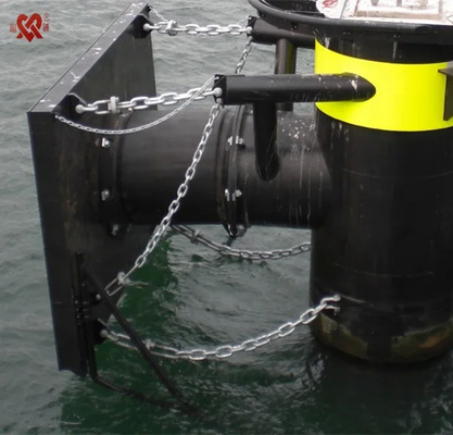 ISO 9001 Cell Rubber Fenders 60-80 Shore A Hardheid Marine Impact Protection