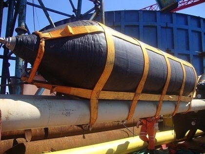 Druk 0,05-0,25 MPA Luchtzakken van maritiem rubber Dikte 6 mm-20 mm Lagen 4-9 Heavy Duty Constructieontwerp