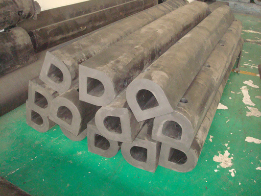 Premium D-rubber fenders met gespannen installatie