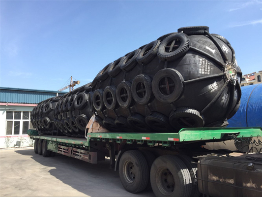 Hoge Druk Pneumatische Marine Fenders Natuurlijk Rubber Zwart