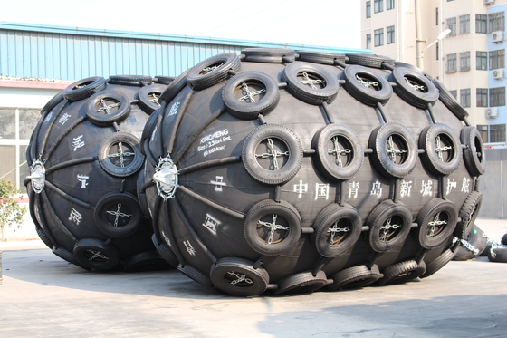 Hoge Druk Pneumatische Marine Fenders Natuurlijk Rubber Zwart