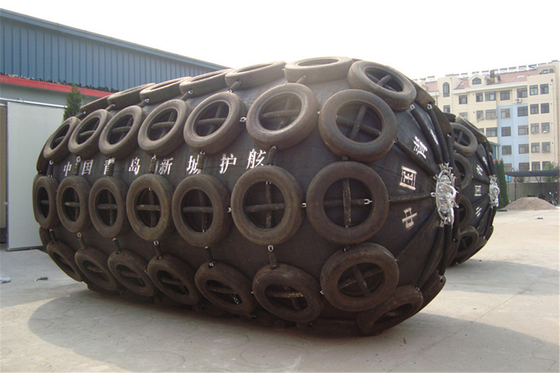 Xincheng 0101 Pneumatische Marine Fender 3.3x6.5m Zwart Natuurrubber