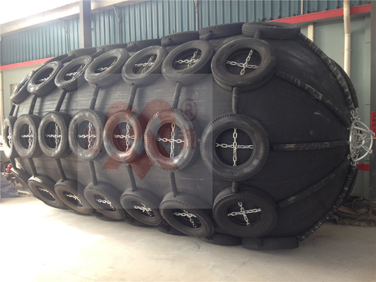 Pneumatische marine fenders 3.3x6.5m Yokohama Type Natuurrubber